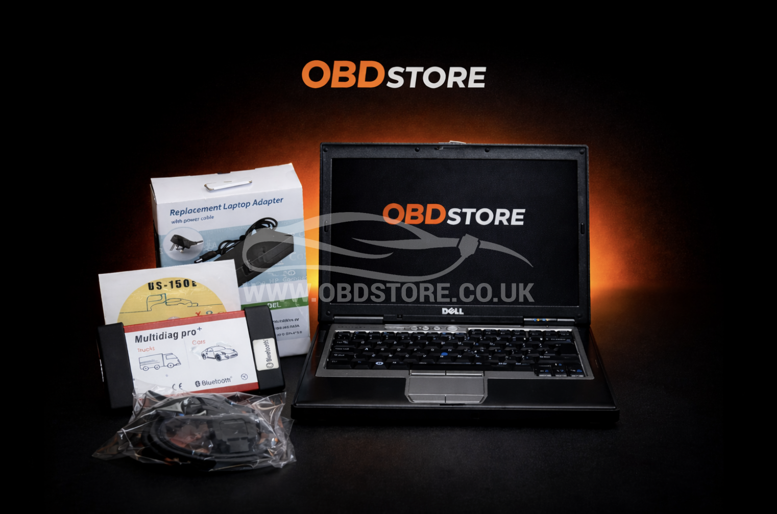 Car Diagnostic Tool Laptop with Delphi 2021 Cars & Trucks | Dell i5