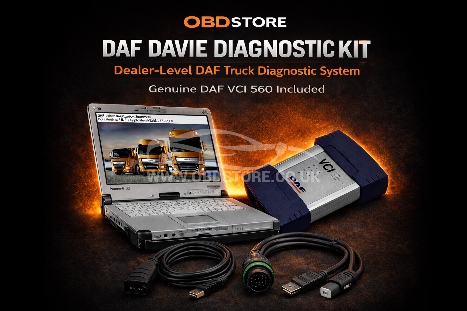 DAF Davie Diagnostic Kit with Laptop